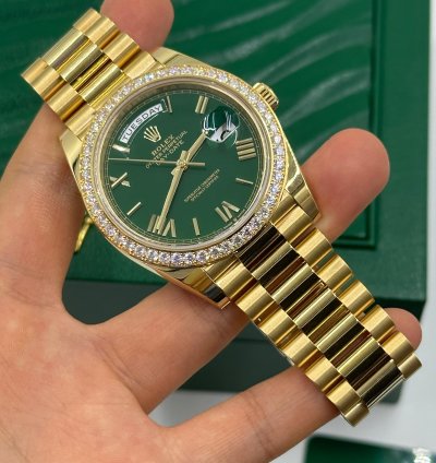Rolex Day-date 40 228348rbr Green Roman