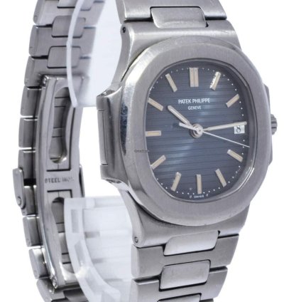 Patek Philippe Nautilus 3800 Nautilus Stainless Steel Blue Dial 37 5mm Watch 3800a 001