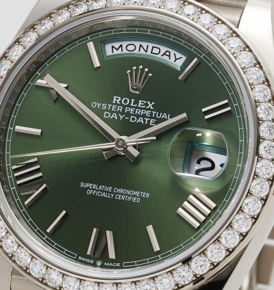 Rolex Day-date 40 228349rbr Olive Green Dial 60th Anniversary Watch Only