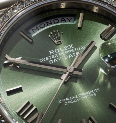 Rolex Day-date 40 228349rbr Olive Green Dial 60th Anniversary Watch Only