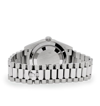 Rolex Day-date 40 228349rbr White Gold Diamond Bezel Black Dial 2024
