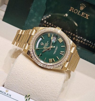 Rolex Day-date 40 228398tbr Green Gr Neu 2024 Full Set