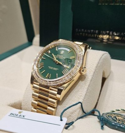 Rolex Day-date 40 228398tbr Green Gr Neu 2024 Full Set