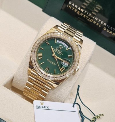 Rolex Day-date 40 228398tbr Green Gr Neu 2024 Full Set