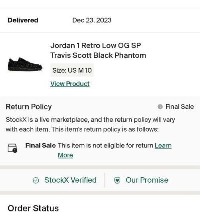Air Jordan 1 Low Og Sp Travis Scott Black Phantom