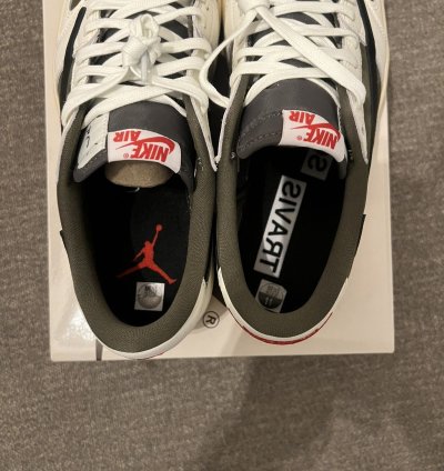 Air Jordan 1 Low Og Sp Travis Scott Reverse Medium Olive