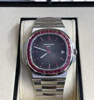 Patek Philippe Nautilus 5711 112p-010 Platinum Nautilus With Ruby Diamonds Unworn