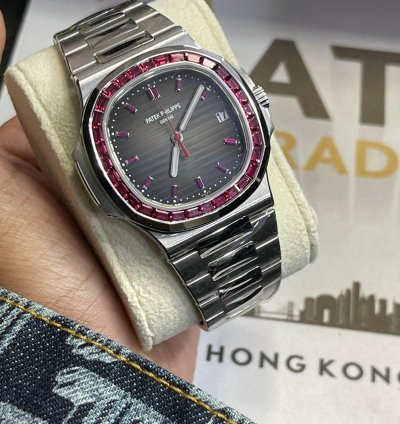 Patek Philippe Nautilus 5711 112p-010 Platinum Nautilus With Ruby Diamonds Unworn