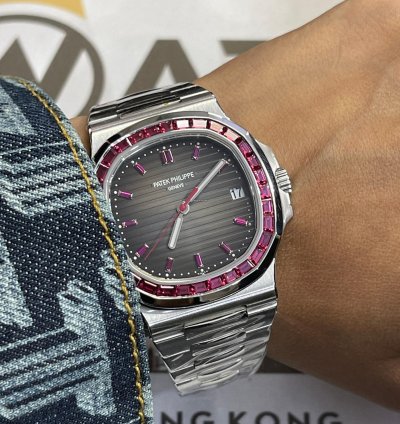 Patek Philippe Nautilus 5711 112p-010 Platinum Nautilus With Ruby Diamonds Unworn