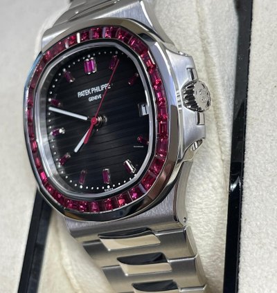 Patek Philippe Nautilus 5711 112p-010 Platinum Nautilus With Ruby Diamonds Unworn