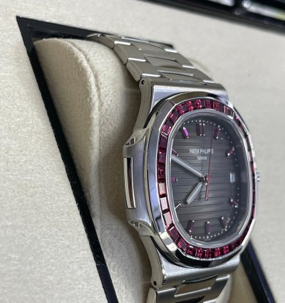 Patek Philippe Nautilus 5711 112p-010 Platinum Nautilus With Ruby Diamonds Unworn