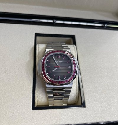 Patek Philippe Nautilus 5711 112p-010 Platinum Nautilus With Ruby Diamonds Unworn