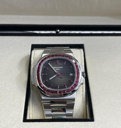 Patek Philippe Nautilus 5711 112p-010 Platinum Nautilus With Ruby Diamonds Unworn