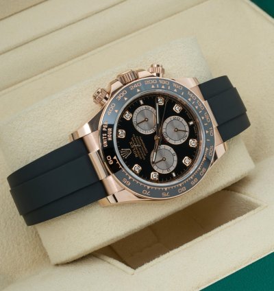 Rolex Daytona Cosmograph Daytona 126515ln Black Sundust Dial With Factory Diamonds