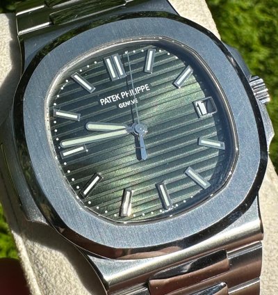 Patek Philippe Nautilus 5711 1a Green Factory Dial Orig Blue Dial Cal 315 Extract Of The Archives