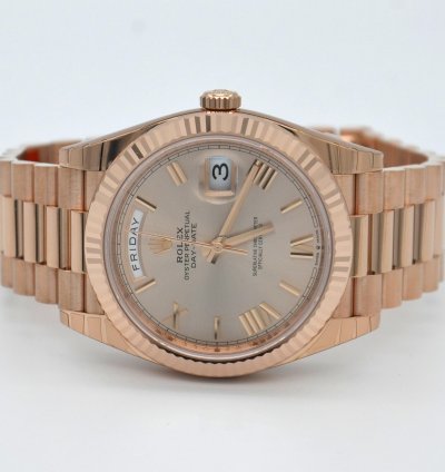 Rolex Day-date 40 40mm 228235 Sdrp Everose Gold Stickers Will Be Taken Off