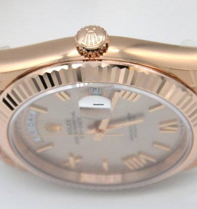 Rolex Day-date 40 40mm 228235 Sdrp Everose Gold Stickers Will Be Taken Off