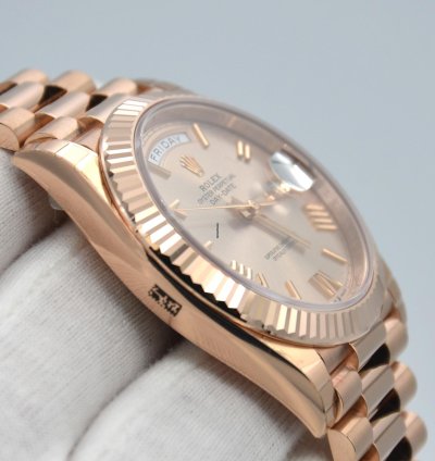Rolex Day-date 40 40mm 228235 Sdrp Everose Gold Stickers Will Be Taken Off