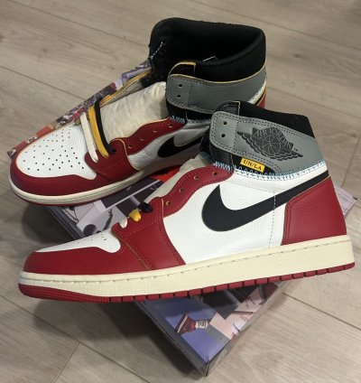 Air Jordan 1 Retro High Og Sp Union La Chicago Shadow Sz 12