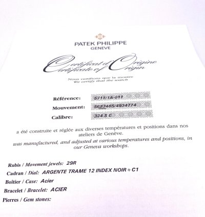 Patek Philippe Nautilus 5711 1a-011