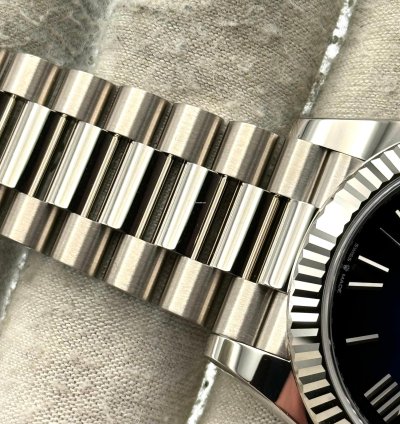 Rolex Day-date 40 40mm Blue Ombre Dial White Gold 228239 Unworn 2025