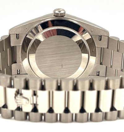 Rolex Day-date 40 40mm Blue Roman Dial White Gold 228239 Unworn 2023