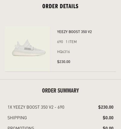 Yeezy Boost 350 V2 Bone