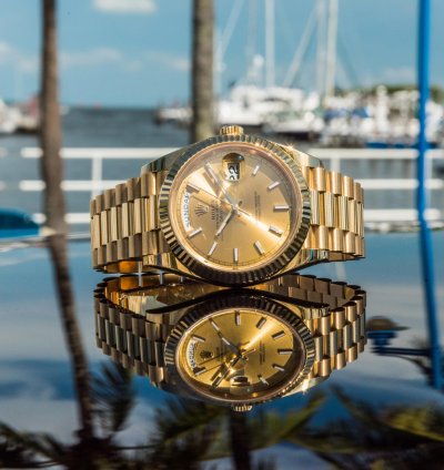 Rolex Day-date 40 40mm Champagne Stick