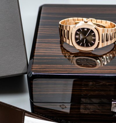 Patek Philippe Nautilus 5711 1r Rare Cal 26-330 Full Set 2019 Ros Gold