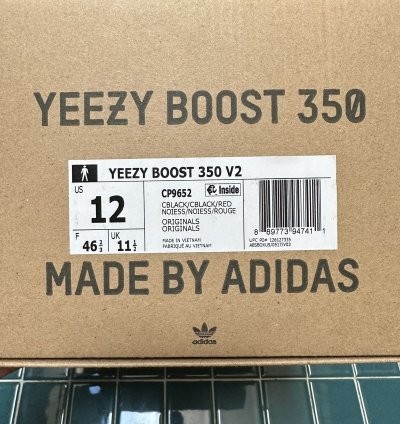 Yeezy Boost 350 V2 Bred Size 12