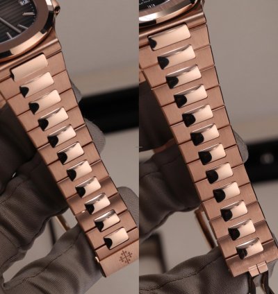 Patek Philippe Nautilus 5711 1r Rose Gold 40mm Brown Dial Bracelet Complete Set