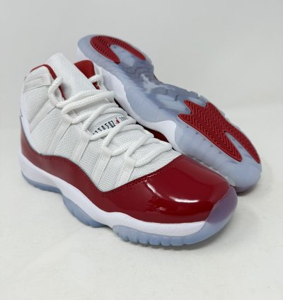 Air Jordan 11 Cherry Retro High Red White Sneakers 2022