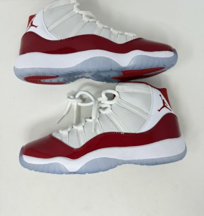 Air Jordan 11 Cherry Retro High Red White Sneakers 2022