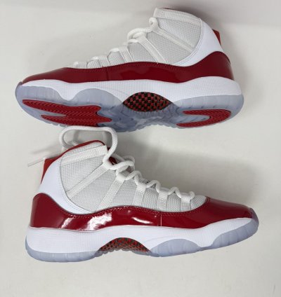 Air Jordan 11 Cherry Retro High Red White Sneakers 2022