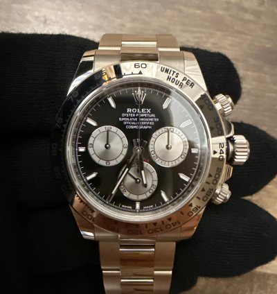Rolex Daytona Cosmograph Daytona 2023 2024 Rolex Daytona White Gold Black Dial Baby Le Mans