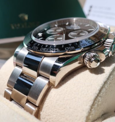 Rolex Daytona Cosmograph Daytona 2023 2024 Rolex Daytona White Gold Black Dial Baby Le Mans