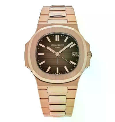 Patek Philippe Nautilus 5711 1r-001 Brown Dial 18k Rose Gold Automatic Men Watch 2017