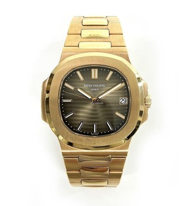 Patek Philippe Nautilus 5711 1r-001 Brown Dial 18k Rose Gold Automatic Men Watch 2017
