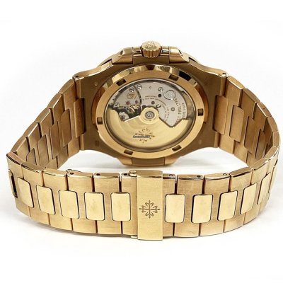 Patek Philippe Nautilus 5711 1r-001 Brown Dial 18k Rose Gold Automatic Men Watch 2017