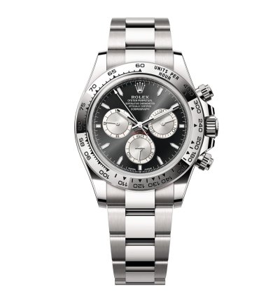 Rolex Daytona Cosmograph Daytona 2025 Black Dial Silver Subdial White Gold 40mm 126509 Baby Lemans