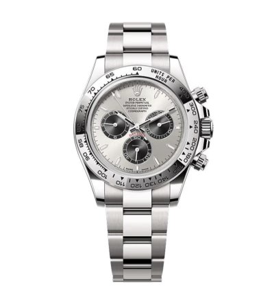 Rolex Daytona Cosmograph Daytona 2025 Ghost Silver Dial Black Subdial White Gold 40mm 126509