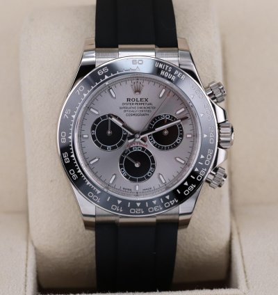 Rolex Daytona Cosmograph Daytona 2025 New Ghost 40mm White Gold Oysterflex 126519 Ln