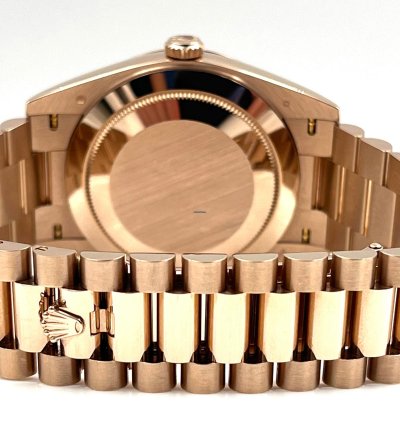 Rolex Day-date 40 40mm Eisenkiesel Dial Rose Gold Bracelet 228235 Unworn 2023