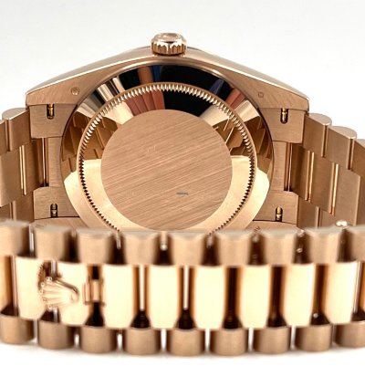 Rolex Day-date 40 40mm Eisenkiesel Dial Rose Gold Bracelet 228235 Unworn 2023
