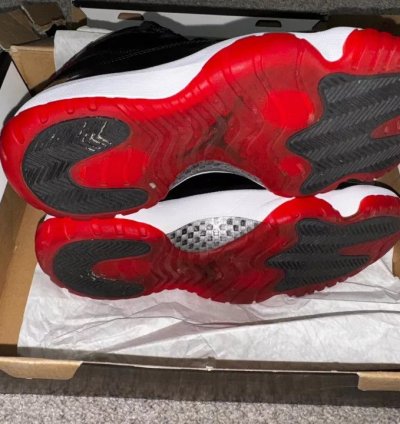 Air Jordan 11 Retro Bred 2012 378037-010 Size 9 5