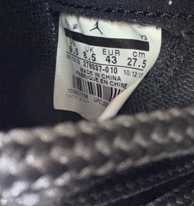 Air Jordan 11 Retro Bred 2012 378037-010 Size 9 5