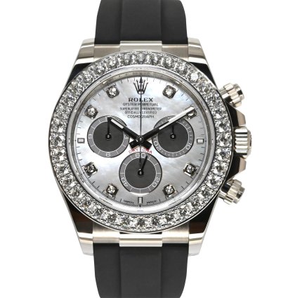 Rolex Daytona Cosmograph Daytona 40mm 126589rbr-0001 White Black Mother-of-pearl With Diamonds