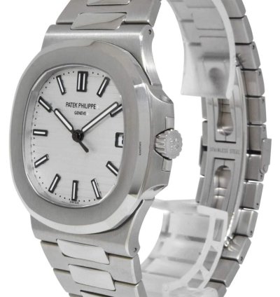 Patek Philippe Nautilus 5711 Steel Silver Dial Mens Watch 16 5711 1a