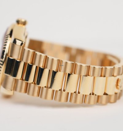 Rolex Day-date 40 40mm Fluted Bezel Yellow Gold Green Roman Dial Presidential Bracelet 228238