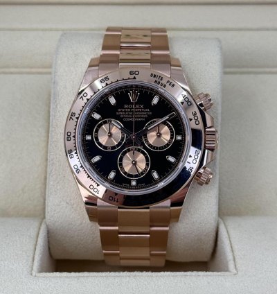 Rolex Daytona Cosmograph Daytona 40mm Everose Gold Black Index Dial 116505